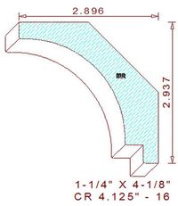 Crown 4-1/8" - 16 Crown 4-1/8" - 16