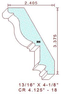 Crown 4-1/8" - 18 Crown 4-1/8" - 18