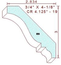 Crown 4-1/8" - 19