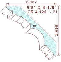 Crown 4-1/8" - 21 Crown 4-1/8" - 21