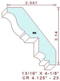 Crown 4-1/8" - 23 Crown 4-1/8" - 23
