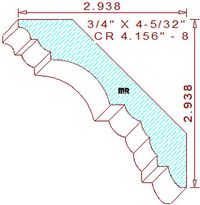 Crown 4-5/32" - 8 Crown 4-5/32" - 8