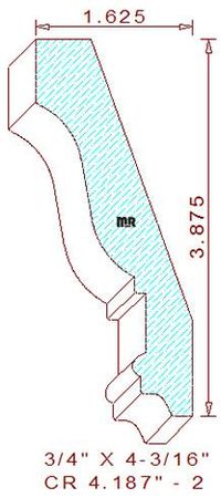 Crown 4-3/16" - 2 Crown 4-3/16" - 2