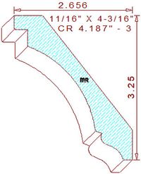 Crown 4-3/16" - 3 Crown 4-3/16" - 3