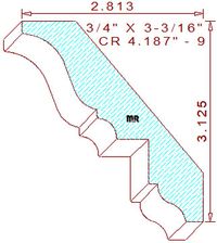 Crown 4-3/16" - 9 Crown 4-3/16" - 9