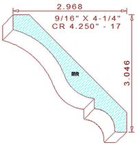 Crown 4-1/4" - 17 Crown 4-1/4" - 17