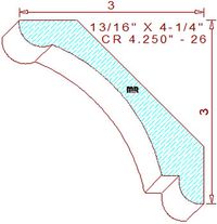 Crown 4-1/4" - 26 Crown 4-1/4" - 26