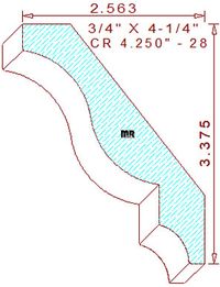 Crown 4-1/4" - 28 Crown 4-1/4" - 28
