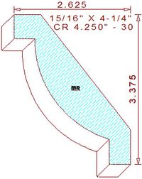 Crown 4-1/4" - 30 Crown 4-1/4" - 30