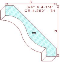 Crown 4-1/4" - 31 Crown 4-1/4" - 31