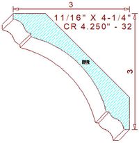 Crown 4-1/4" - 32 Crown 4-1/4" - 32