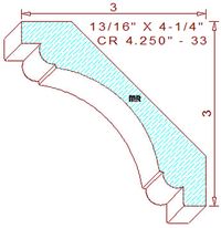 Crown 4-1/4" - 33 Crown 4-1/4" - 33