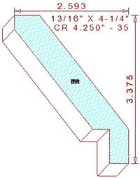 Crown 4-1/4" - 35 Crown 4-1/4" - 35