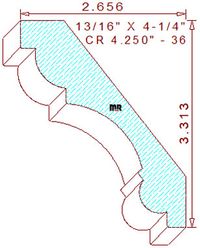 Crown 4-1/4" - 36 Crown 4-1/4" - 36