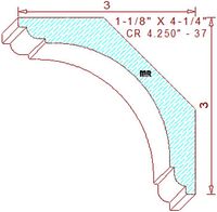 Crown 4-1/4" - 37 Crown 4-1/4" - 37