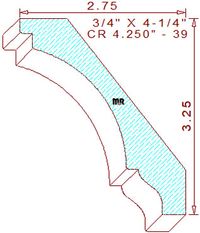 Crown 4-1/4" - 39 Crown 4-1/4" - 39