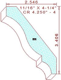 Crown 4-1/4" - 4 Crown 4-1/4" - 4