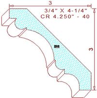 Crown 4-1/4" - 40 Crown 4-1/4" - 40