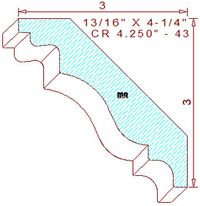Crown 4-1/4" - 43 Crown 4-1/4" - 43