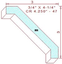 Crown 4-1/4" - 47 Crown 4-1/4" - 47
