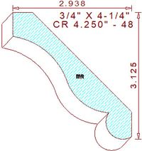 Crown 4-1/4" - 48 Crown 4-1/4" - 48