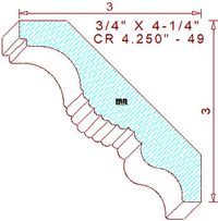 Crown 4-1/4" - 49 Crown 4-1/4" - 49