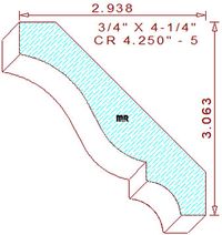 Crown 4-1/4" - 5 Crown 4-1/4" - 5