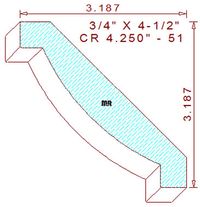 Crown 4-1/4" - 51 Crown 4-1/4" - 51