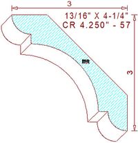 Crown 4-1/4" - 57 Crown 4-1/4" - 57