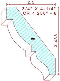 Crown 4-1/4" - 6 Crown 4-1/4" - 6