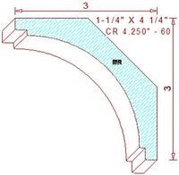 Crown 4-1/4" - 60 Crown 4-1/4" - 60