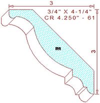 Crown 4-1/4" - 61 Crown 4-1/4" - 61
