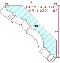 Crown 4-1/4" - 62 Crown 4-1/4" - 62