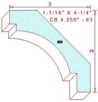 Crown 4-1/4" - 63 Crown 4-1/4" - 63