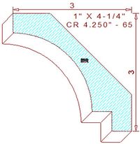 Crown 4-1/4" - 65 Crown 4-1/4" - 65