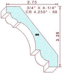 Crown 4-1/4" - 68 Crown 4-1/4" - 68