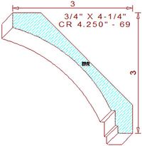 Crown 4-1/4" - 69 Crown 4-1/4" - 69