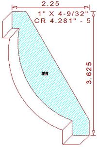 Crown 4-9/32" - 5 Crown 4-9/32" - 5