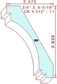 Crown 4-5/16" - 11 Crown 4-5/16" - 11