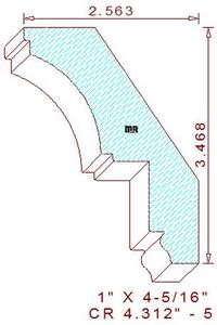 Crown 4-5/16" - 5 Crown 4-5/16" - 5