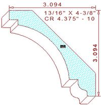 Crown 4-3/8" - 10 Crown 4-3/8" - 10