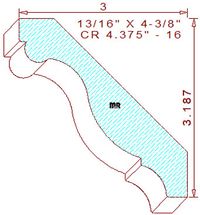 Crown 4-3/8" - 16 Crown 4-3/8" - 16