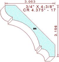 Crown 4-3/8" - 17 Crown 4-3/8" - 17