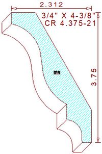 Crown 4-3/8" - 21 Crown 4-3/8" - 21