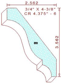 Crown 4-3/8" - 6 Crown 4-3/8" - 6