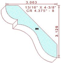 Crown 4-3/8" - 8 Crown 4-3/8" - 8