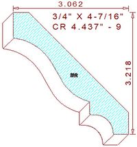 Crown 4-7/16" - 9 Crown 4-7/16" - 9