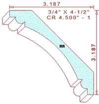 Crown 4-1/2" - 1 Crown 4-1/2" - 1