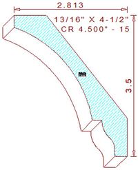 Crown 4-1/2" - 15 Crown 4-1/2" - 15