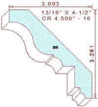 Crown 4-1/2" - 16 Crown 4-1/2" - 16
